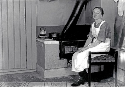 Astrid Fredriksson i norra lägenheten